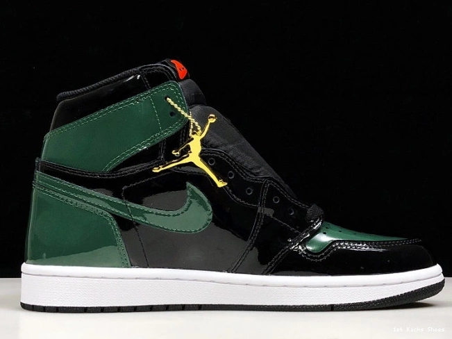 1st Kicks Shoes x Black Team 1 AV3905-038 Jordan OG High Retro Air Orange-Fir SoleFly 0815